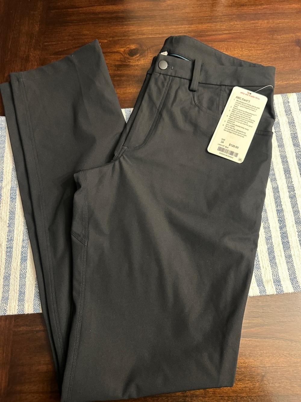 lululemon athletica Men's Black Performance Chinos